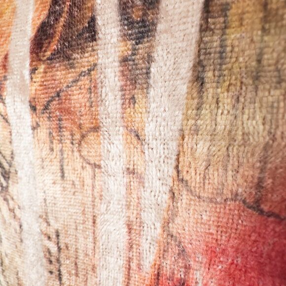 Susan Lawrence Velvet Square Neck Floral Top Womens Large Fairy Artsy Whimsigoth - Picture 10 of 13